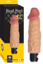 Açık Ten Renkli Titreşimli Dildo – Esnek Yapı, Hassas Doku