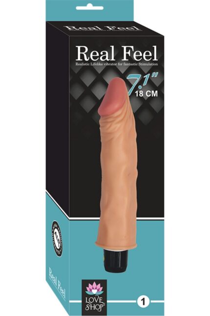 Realistik Damarlı Titreşimli Dildo -18 cm -Ten Hassasiyetinde