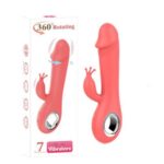 7 fonksiyon 360 Derece Dönebilen Özel Penis Başlı Tavşan Vibratör-Uzunluk USB Şarj- Klitoris Uyarıcı