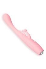Klitoris Uyarıcılı Titreşimli Tavşan Vibratör – USB Şarjlı – Pembe-Vajinal ve Anal Kullanılabilir
