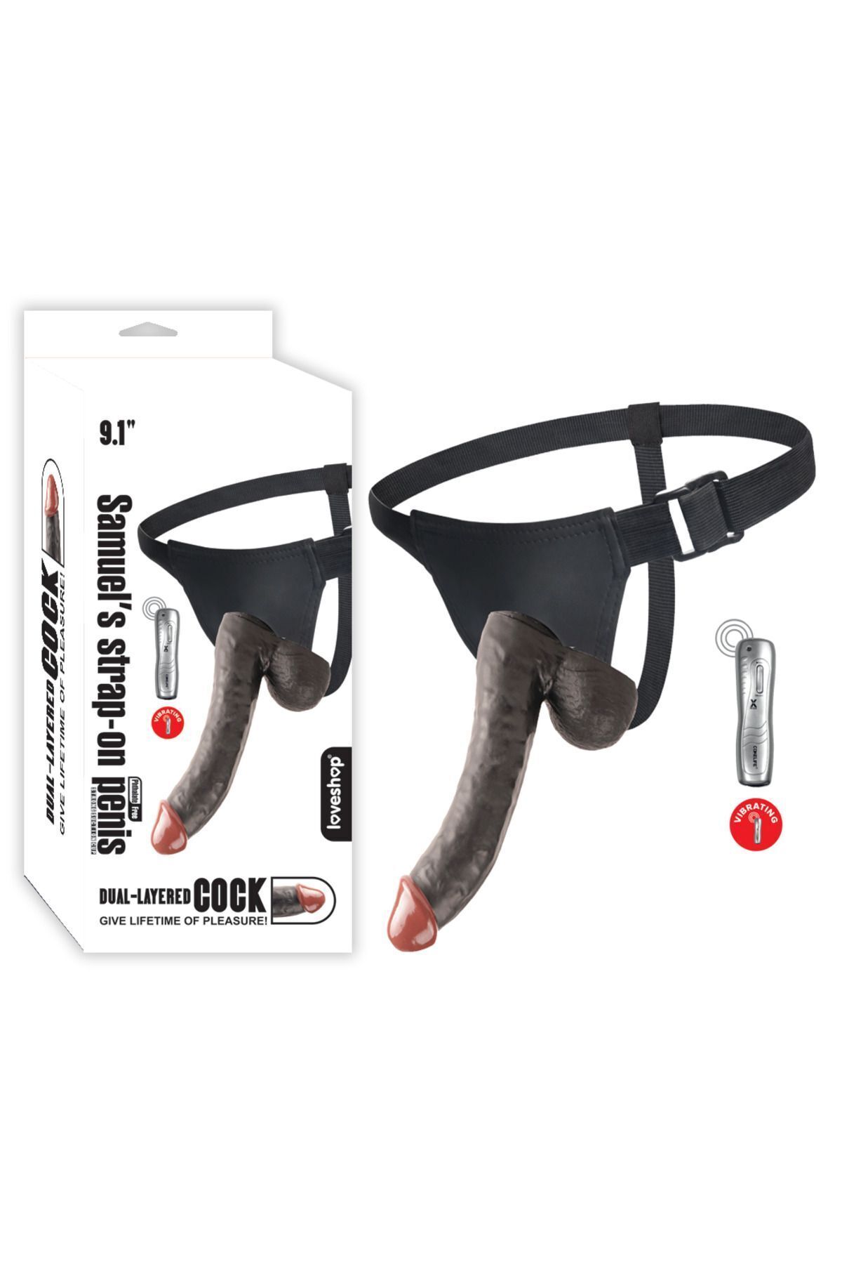 Samuel Strap-On 23cm, Siyah, Titreşimli Belden Bağlama, TPE, Cilt Dostu, Realistik – Gizli Paketleme Samuel Strap-On 23cm, Siyah, Titreşimli Belden Bağlama, TPE, Cilt Dostu, Realistik – Gizli Paketleme
