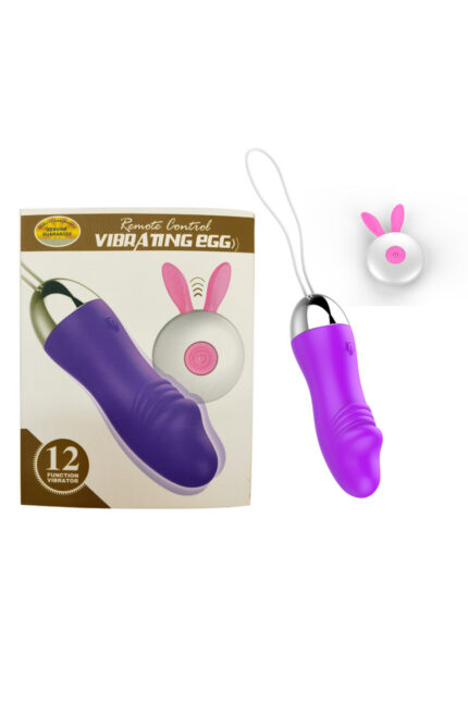 12 Modlu Özel Vibratör -Penis Görünümlü Mini Vibratör – Uzaktan Kumandalı – Klitoris Uyarıcı – Mor