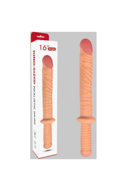 Damarlı Dildo – 40 cm Uzunluk, Esnek TPE Malzeme Realistik Et Dokusunda
