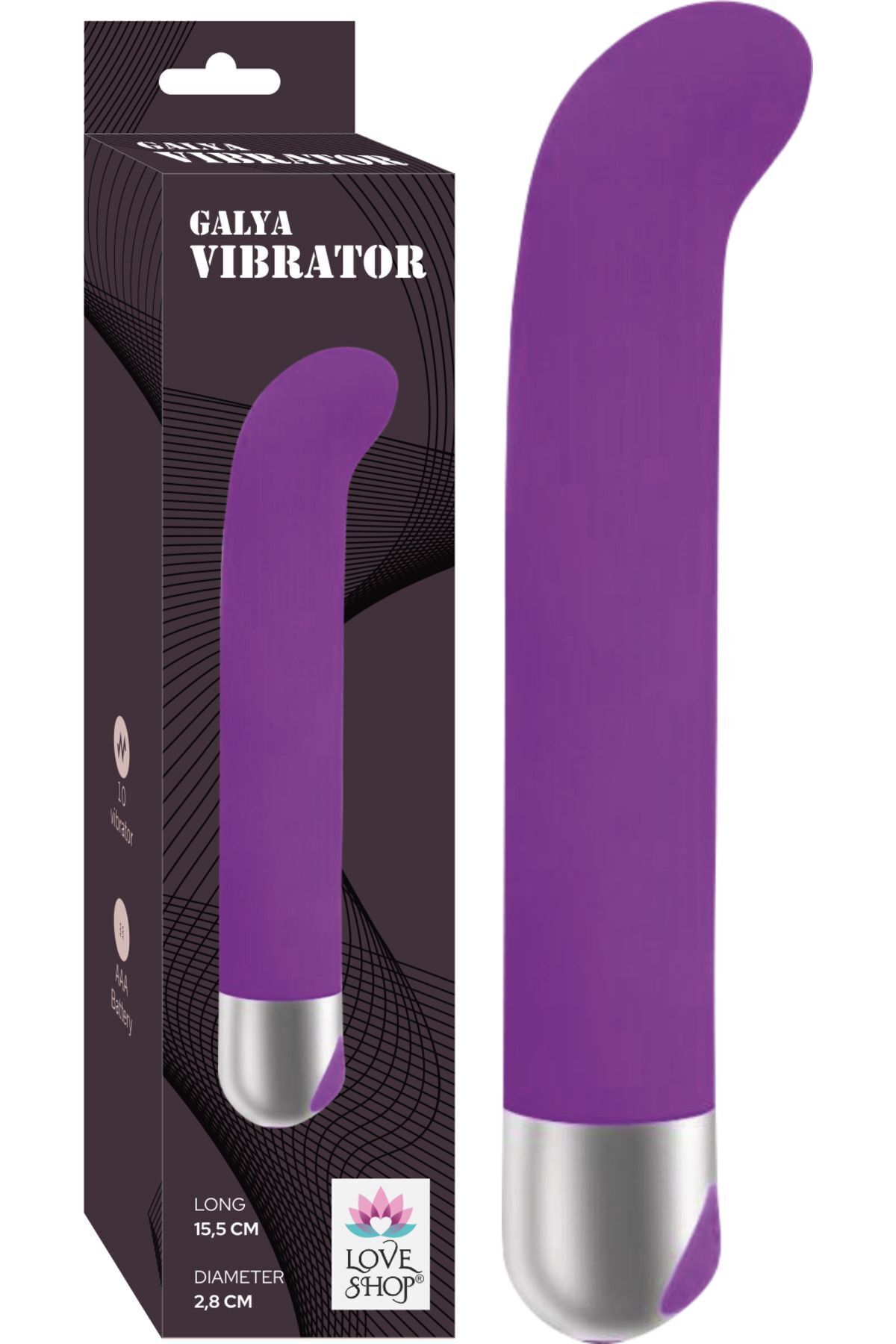 Galya Mor Vibratör – Esnek ve Keyif Verici-USB Şarjlı-10 Fonksiyon -15,5 cm-2,8 en Galya Mor Vibratör – Esnek ve Keyif Verici-USB Şarjlı-10 Fonksiyon -15,5 cm-2,8 en