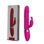 Mor Titreşimli G Noktası Tavşan Vibratör – 12 Mod-Yukarı Aşağı Hareketli-Boğumlu -2 Motorlu
