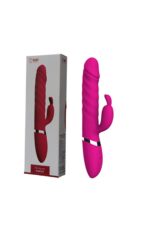 Mor Titreşimli G Noktası Tavşan Vibratör – 12 Mod-Yukarı Aşağı Hareketli-Boğumlu -2 Motorlu