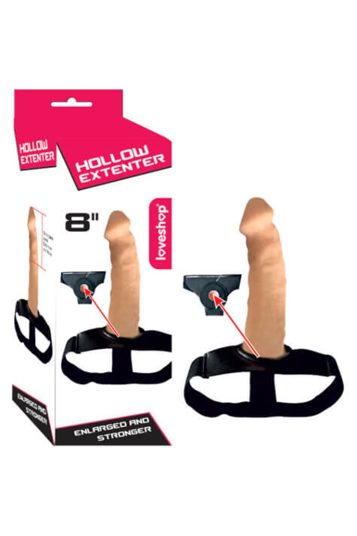Hollow Extender İçi Boş 20 cm Belden Bağlama Dildo | Realistik Kemerli | Medikal Silikon | Esnek Hollow Extender İçi Boş 20 cm Belden Bağlama Dildo | Realistik Kemerli | Medikal Silikon | Esnek