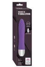 Mor Renkli Uyarıcı Medium Vibratör – USB Şarjlı -10 Fonksiyon-14,7 cm 2,7 çap