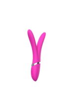 USB Şarjlı Mor Çift Başlıklı Vibratör – Özel Tasarım 22 cm