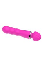 Titreşimli Vibratör-Klitoris Uyarıcı-36 Fonksiyon- Pembe Renk-Isıtıcılı-Çift Taraflı Kullanım-22 cm
