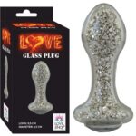 1.SINIF KALİTE CAM ANAL PLUG 9,5 CM BOY 3,5 CM EN PÜRÜZSÜZ BEYAZ RENKLİ İÇİ SİMLİ ANALPLUG