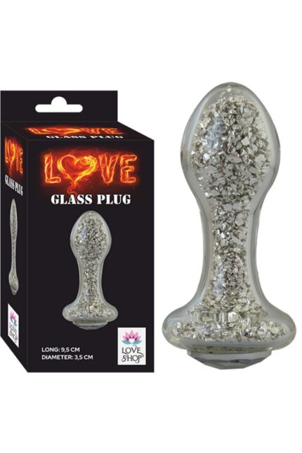 1.SINIF KALİTE CAM ANAL PLUG 9,5 CM BOY 3,5 CM EN PÜRÜZSÜZ BEYAZ RENKLİ İÇİ SİMLİ ANALPLUG