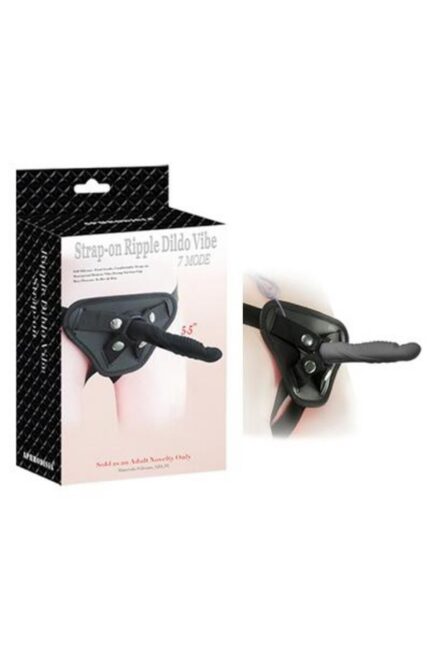 Strap-On Ripple 14 cm Dildo 7 Titreşim Modu, Yüksek Kalite TPE, Cilt Dostu Silikon, Esnek Tasarım