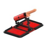 Özel Dekor Çantalı Haz Makinesi – 14 cm Yapay Penis, , Kırmızı