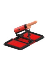 Özel Dekor Çantalı Haz Makinesi – 14 cm Yapay Penis, , Kırmızı