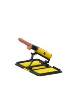 Özel Dekor Çantalı Makine – 14 cm Yapay Penis, 190 Sürtünme, Sarı