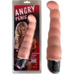 Angry Gerçekçi Penis – 20 cm, Kıvrımlı Tasarım, Titreşimli Özellik Uyarıcılı