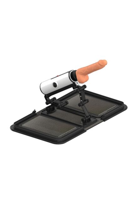 Özel Dekor Çantalı Sex Makinesi – 16 cm Yapay Penis, 190 Sürtünme, Beyaz