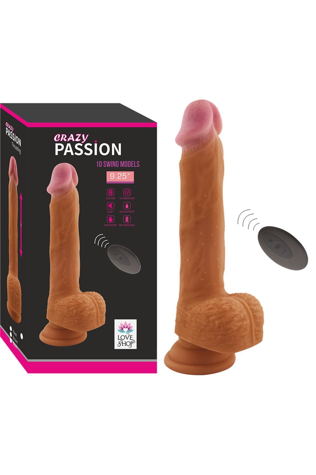 Realistik Aşağı Yukarı Rotasyonlu Vibratör – Ergonomik Tasarım – Şarj Edilebilir – Uzunluk 24 cm Realistik Aşağı Yukarı Rotasyonlu Vibratör – Ergonomik Tasarım – Şarj Edilebilir – Uzunluk 24 cm