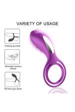 Mor Penis Halkası Vibratör – Yüksek Frekans Titreşim – Eller Serbest – Ergonomik Tasarım