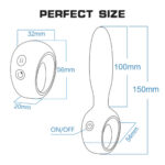 Siyah Yüksek Frekanslı Vibratör – 12 Farklı Mod – Sessiz ve Ergonomik Tasarım – FDA Onaylı Silikon