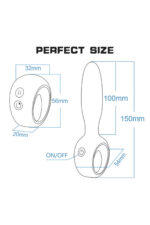 Siyah Yüksek Frekanslı Vibratör – 12 Farklı Mod – Sessiz ve Ergonomik Tasarım – FDA Onaylı Silikon