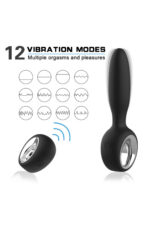 Siyah Yüksek Frekanslı Vibratör – 12 Farklı Mod – Sessiz ve Ergonomik Tasarım – FDA Onaylı Silikon