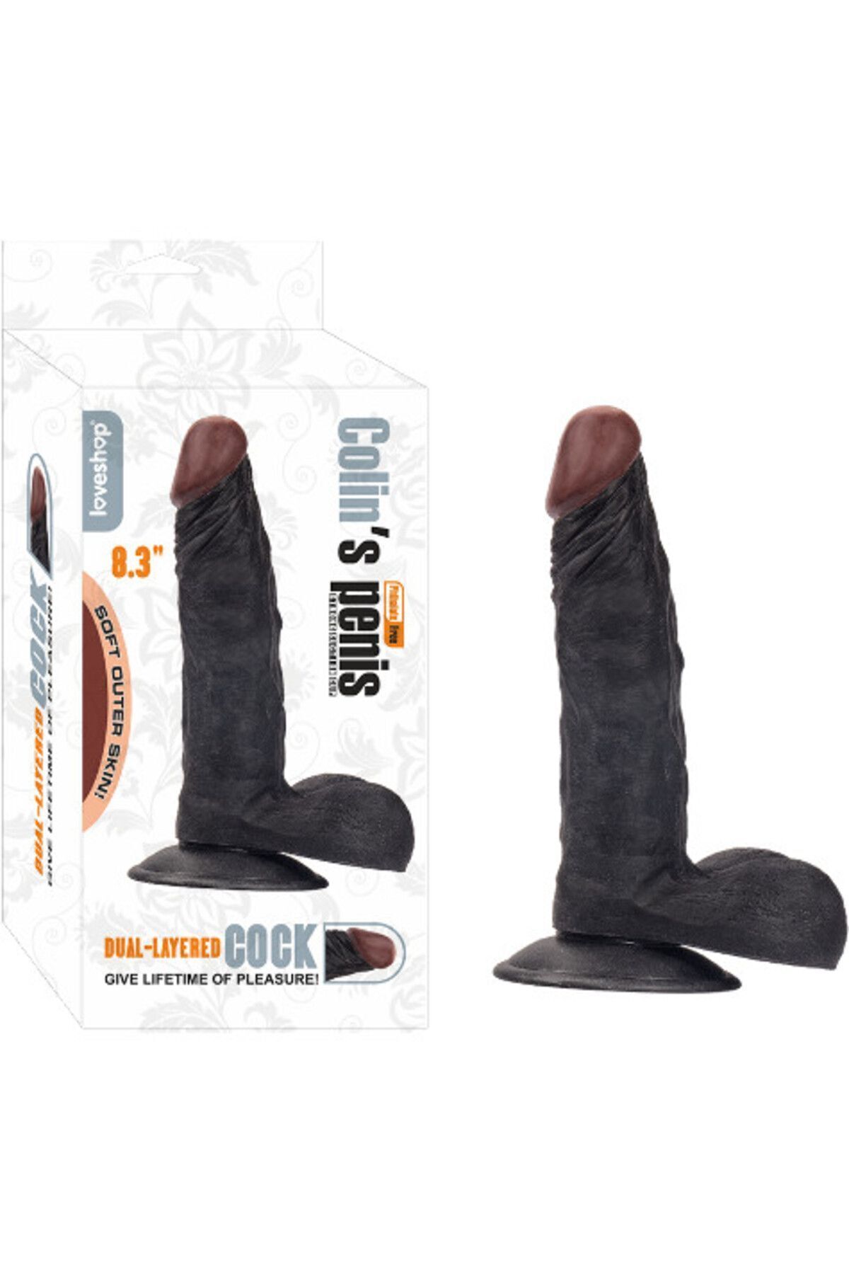 Colin’s Realistik Penis – 21 cm Uzunluk, Siyah Ten Rengi, Yüksek Vantuzlu, Cilt Dostu & PVC İçermez Colin’s Realistik Penis – 21 cm Uzunluk, Siyah Ten Rengi, Yüksek Vantuzlu, Cilt Dostu & PVC İçermez
