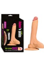 Adam’s 19cm Realistik Vibratör Penis – Esnek, Vantuzlu, Cilt Dostu Silikon İçerikli -Titreşimli