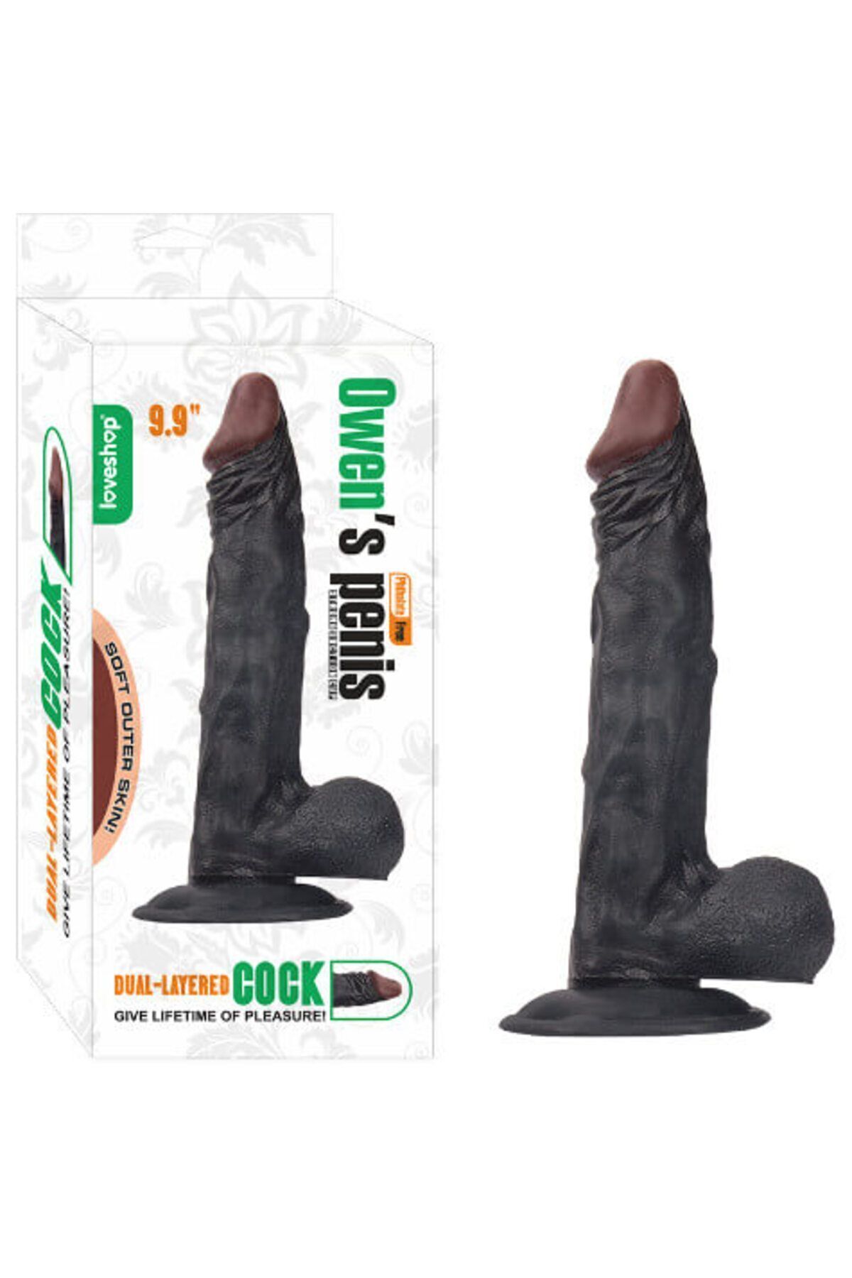 Owen 25,1 cm Damarlı Realistik Penis Vantuzlu, Siyah Ten Rengi, Lüks TPE, PVC İçermez, Gizli Kargo Owen 25,1 cm Damarlı Realistik Penis Vantuzlu, Siyah Ten Rengi, Lüks TPE, PVC İçermez, Gizli Kargo