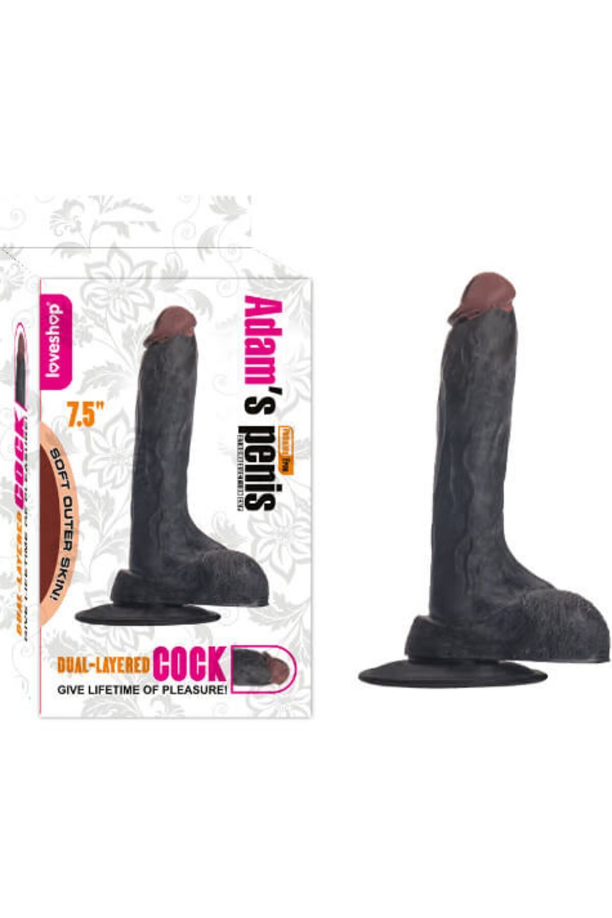Adam’s 19cm Realistik Penis – Siyah Ten Rengi, Vantuzlu, Kaliteli TPE Adam’s 19cm Realistik Penis – Siyah Ten Rengi, Vantuzlu, Kaliteli TPE