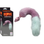 Pembe-Beyaz Tüylü Anal Plug – Kolay Temizlenebilir – Özel Tıpa – Uzunluk 9 cm +PELUŞ KUYRUK
