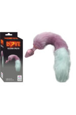 Pembe-Beyaz Tüylü Anal Plug – Kolay Temizlenebilir – Özel Tıpa – Uzunluk 9 cm +PELUŞ KUYRUK
