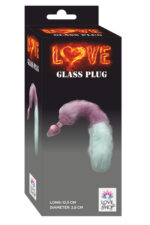 Pembe-Beyaz Tüylü Anal Plug – Kolay Temizlenebilir – Özel Tıpa – Uzunluk 9 cm +PELUŞ KUYRUK