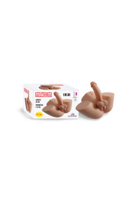 MAKSİM MASTÜRBATÖR / 3’ü 1 Arada Titreşimli Erkek Gövde Beb eği