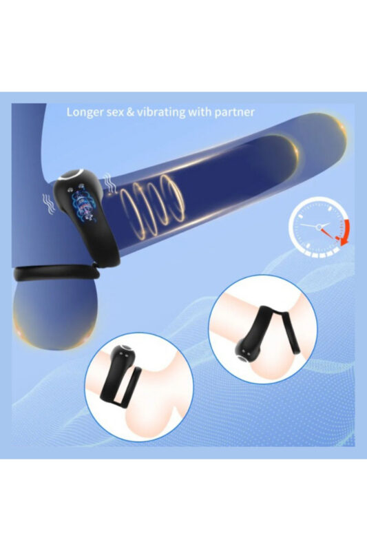 10 Farklı Titreşim Modu Penis ve Testis Bölgesini Kavrar USB Şarjlı