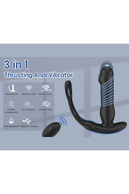 SEPHO RİNG VİBRATİNG – Anal Penis Ringi- Uzaktan Kumandalı 16 Titreşim- Yukarı-Aşağı Salınım