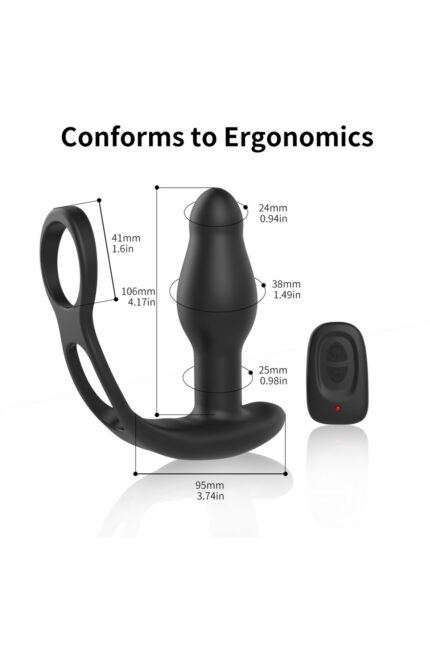 ARES Ring Vibrating- Masaj İçin – Sessiz Çalışma Özelliği USB’ Den Şarj -Uzaktan Kumandalı