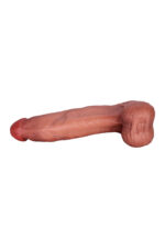 Mario Titreşimli Realistik Dildo – Çift Katman TPE, Kumandalı, 33 cm Vibratör