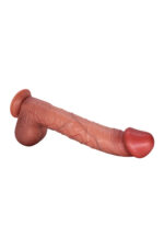 Carlos Titreşimli Realistik Dildo – Çift Katman TPE, Kumandalı, 33,5 cm