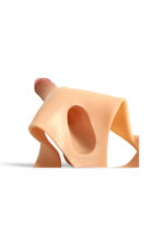 STRAP-ON HOLLOW İÇİ BOŞ Giyilebilir Silikon Penis – Belden Bağlamalı, 20 cm
