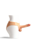 STRAP-ON HOLLOW İÇİ BOŞ Giyilebilir Silikon Penis – Belden Bağlamalı, 20 cm