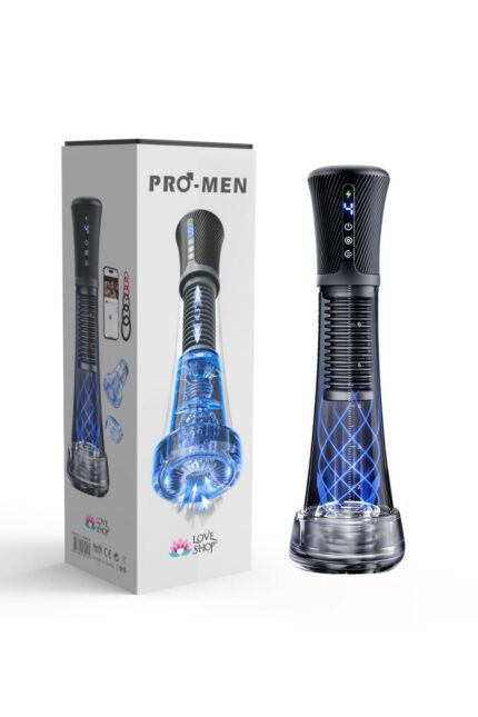 pro-Men App Kontrol Mastürbatör Bu Ürün,telefon Uygulamasıyla Kontrol Edilen,emiş ve Titreşim Özelliklerine Sahip Otomatik Erkek Mastürbatörüdür.9 Titreşim ve 5 Emiş Moduna Sahip Şarjlı