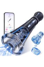pro-Men App Kontrol Mastürbatör Bu Ürün,telefon Uygulamasıyla Kontrol Edilen,emiş ve Titreşim Özelliklerine Sahip Otomatik Erkek Mastürbatörüdür.9 Titreşim ve 5 Emiş Moduna Sahip Şarjlı