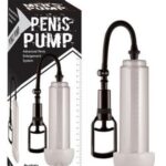 Penis Pump Penis Pompaları/Vajina Girişli Penis Pompası 20 cm Şeffaf Silindirli
