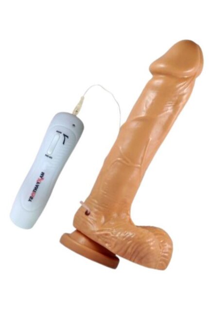 Artırıcı Dildo – 19 cm Uzunluk, Titreşimli, Esnek Tasarım, Realistik Yüzey