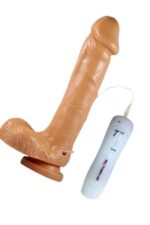 Artırıcı Dildo – 19 cm Uzunluk, Titreşimli, Esnek Tasarım, Realistik Yüzey