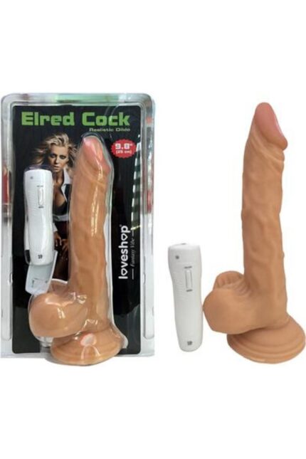 ELRED COCK 180 Derece Dönebilen Güçlü Titreşimli Vantuzlu Vibratör 25cm