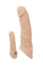 X-tender Serias -X-TENDER REALİSTİK SLEVE -6,6 CM UZATMA -130 GR AĞIRLIĞINDA -GERÇEKÇİ TEN DOKUSUNDA/Testis Geçmeli