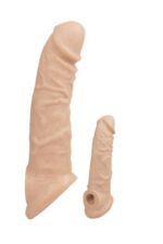 X-tender Serias -X-TENDER REALİSTİK SLEVE -6,6 CM UZATMA -130 GR AĞIRLIĞINDA -GERÇEKÇİ TEN DOKUSUNDA/Testis Geçmeli